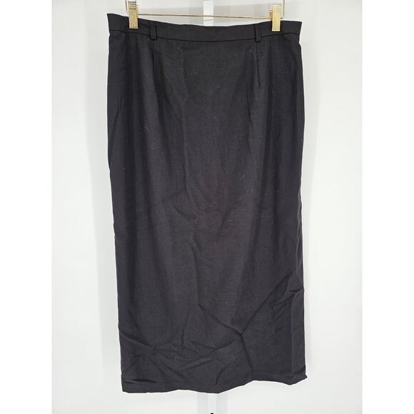 Sag Harbor Women's Black Maxi Length Modest Casual Skirt Size 12 - Picture 1 of 5
